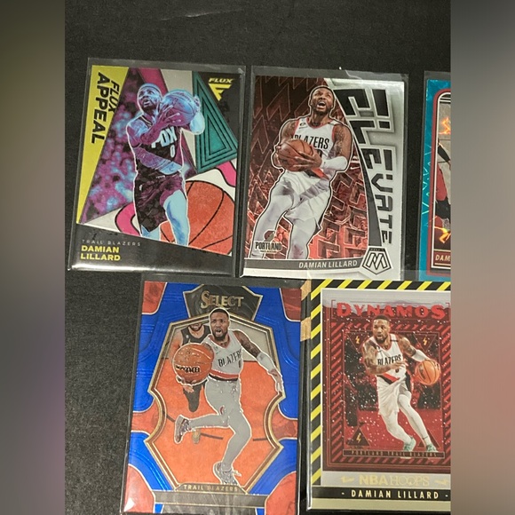 ππ₯(5) DAMIEN LILLARD NBA PANINI INSERTS MOSAIC FLUX SELECT NBAHOOPS ππ₯ - Picture 2 of 4